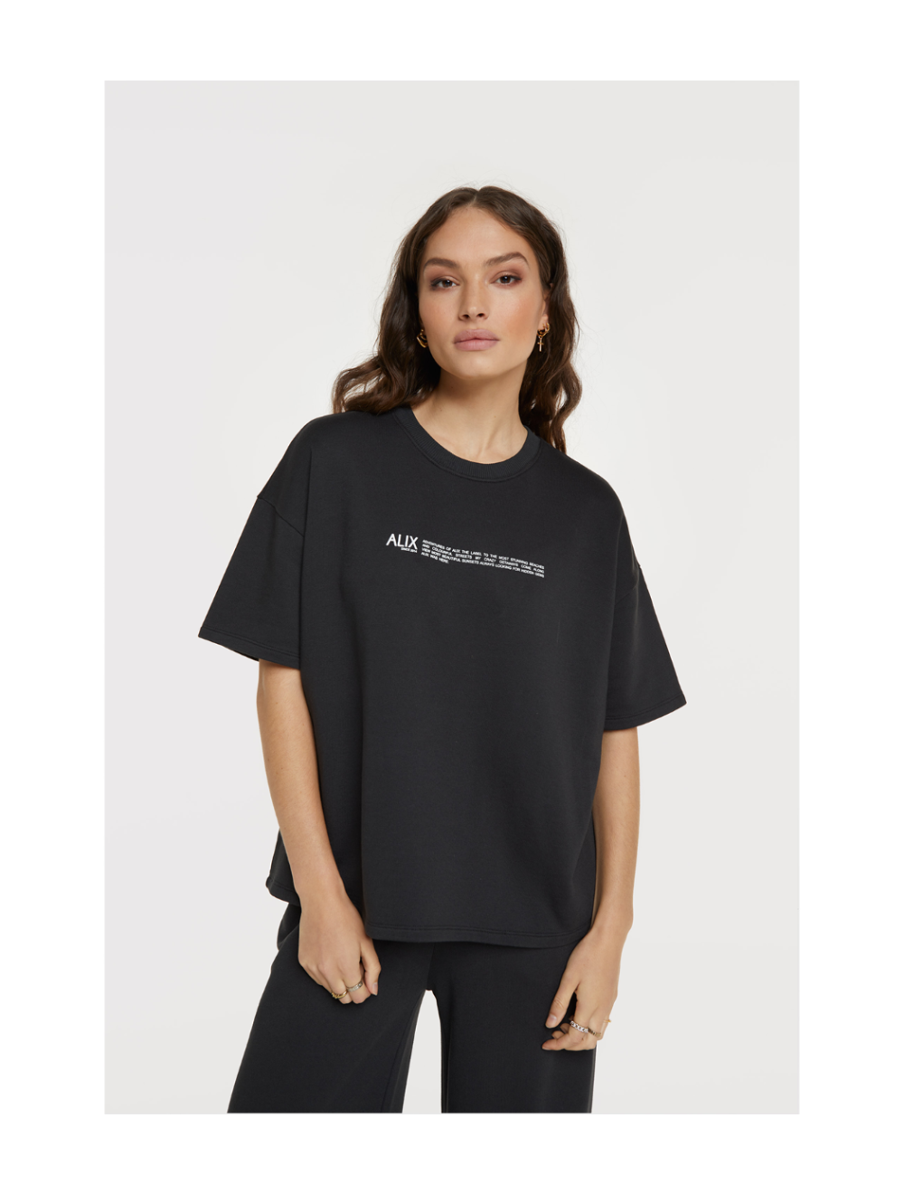 Alix the label online shirt zwart